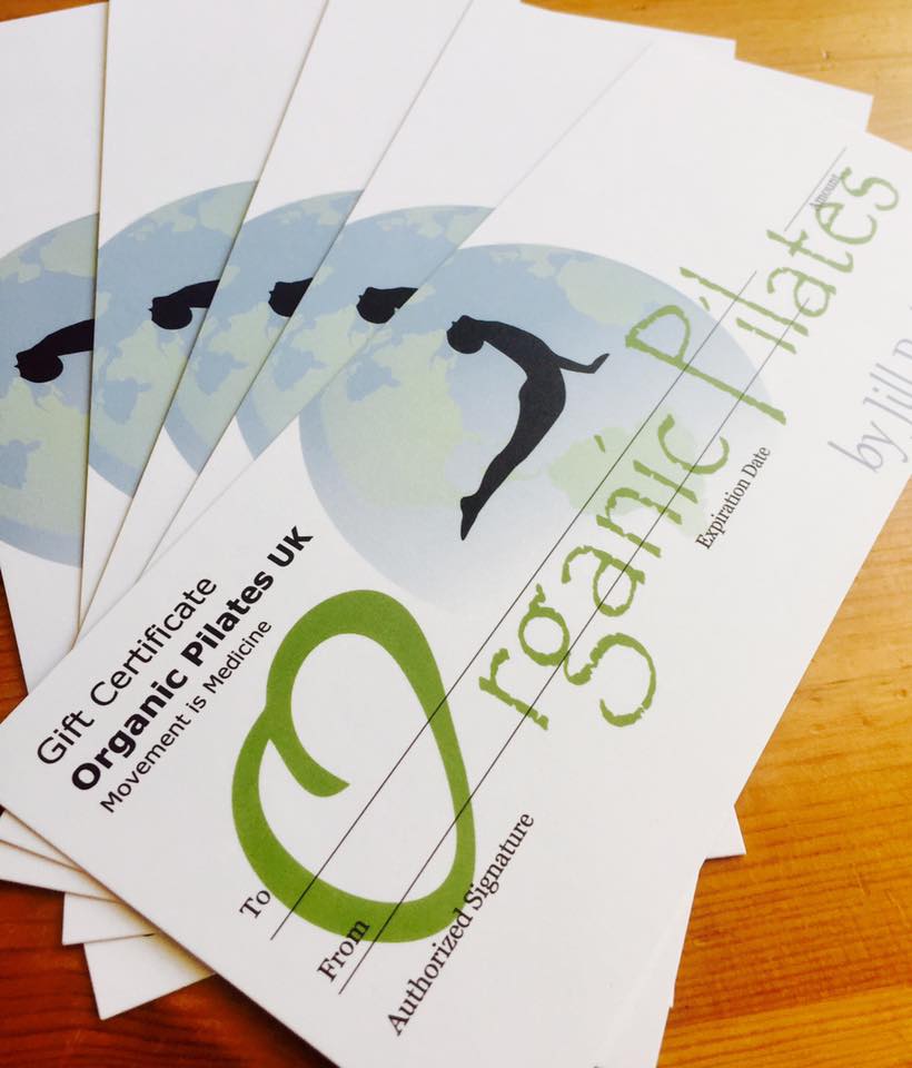 Gift Vouchers - Organic Pilates and Holistic Health