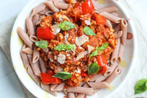 Vegan Nutrition Plan Recipes - Tempeh Bolognese